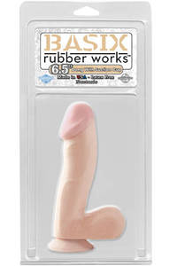 Фаллоимитатор телесный SUCTION BASIX 6,5"